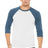 Bella + Canvas Men's    3/4-Sleeve Baseball Tee