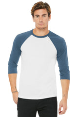 Bella + Canvas Men's    3/4-Sleeve Baseball Tee
