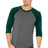 Bella + Canvas Men's    3/4-Sleeve Baseball Tee