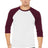 Bella + Canvas Men's    3/4-Sleeve Baseball Tee