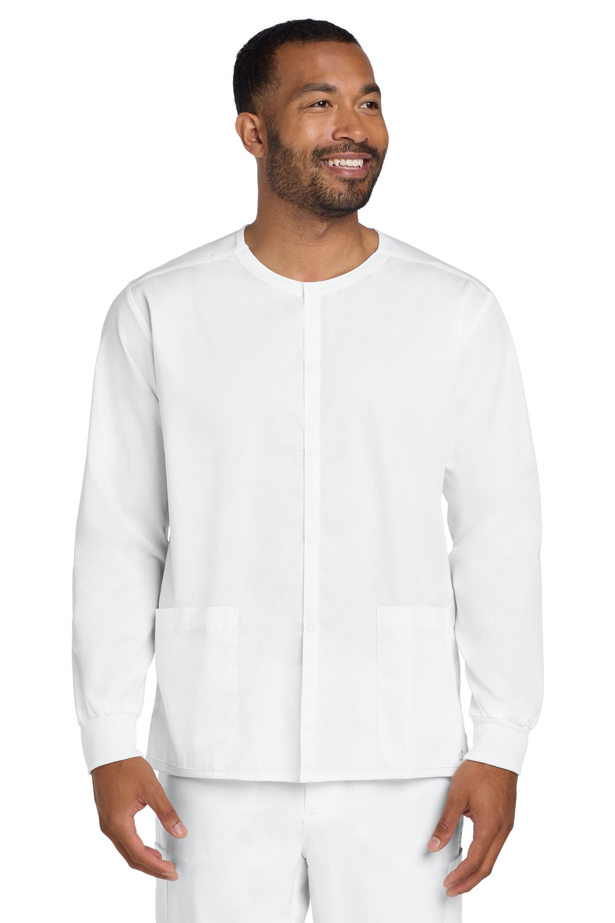 Wink Men's   WorkFlex Snap-Front Scrub Jacket WW3080