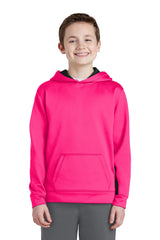 Sport-Tek Youth   Sport-Wick   Fleece Colorblock Hooded Pullover