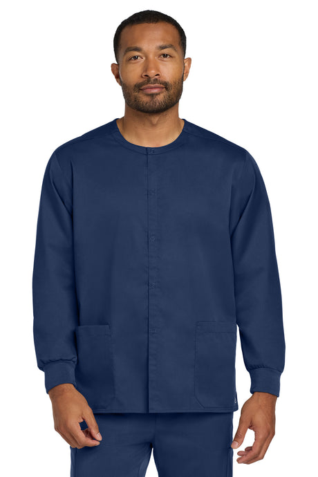 Wink Men's   WorkFlex Snap-Front Scrub Jacket WW3080