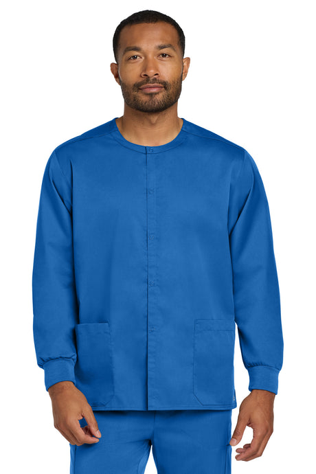 Wink Men's   WorkFlex Snap-Front Scrub Jacket WW3080
