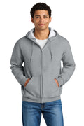 Jerzees Men's Rugged   Full-Zip Hooded Sweatshirt Z12M