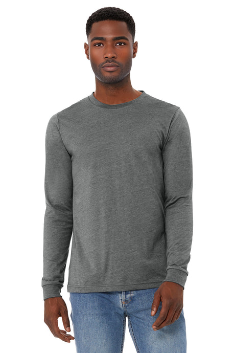 Bella + Canvas Men's   Heather CVC Long Sleeve Tee