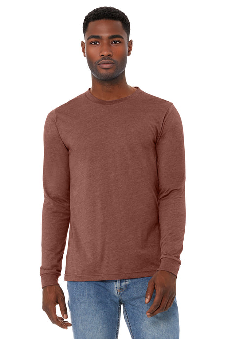 Bella + Canvas Men's   Heather CVC Long Sleeve Tee