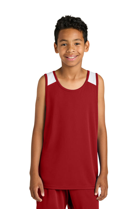 Sport-Tek Youth   Club Track Tank YST446