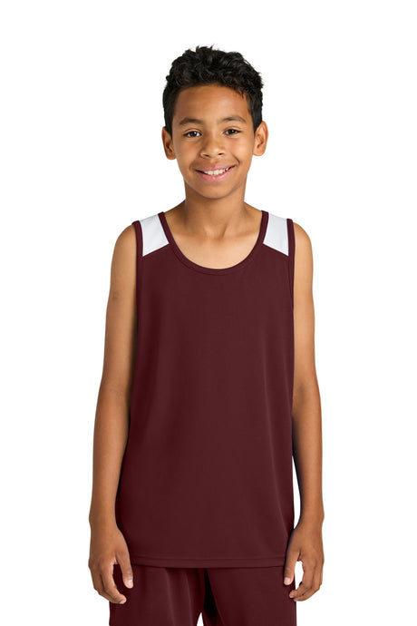 Sport-Tek Youth   Club Track Tank YST446