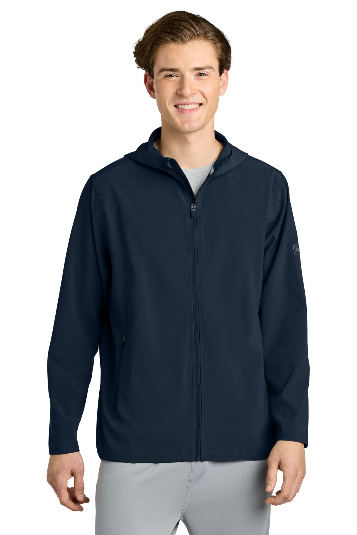 Richardson Men's Barrage Hooded Wind Jacket RA7400FZH