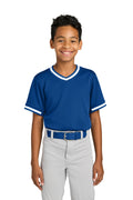 Sport-Tek Youth   Tough Mesh V-Neck Baseball Jersey YST221