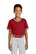 Sport-Tek Youth   Tough Mesh V-Neck Baseball Jersey YST221