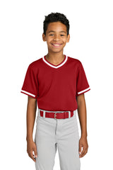 Sport-Tek Youth   Tough Mesh V-Neck Baseball Jersey YST221