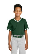 Sport-Tek Youth   Tough Mesh V-Neck Baseball Jersey YST221