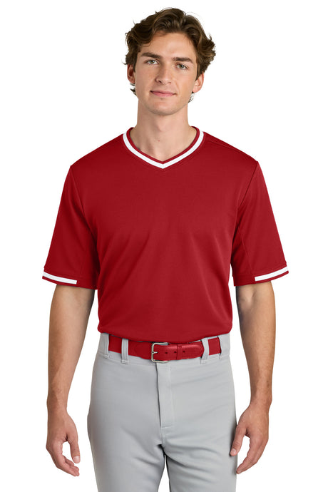 Sport-Tek Men's   Tough Mesh V-Neck Baseball Jersey ST221