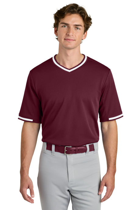 Sport-Tek Men's   Tough Mesh V-Neck Baseball Jersey ST221