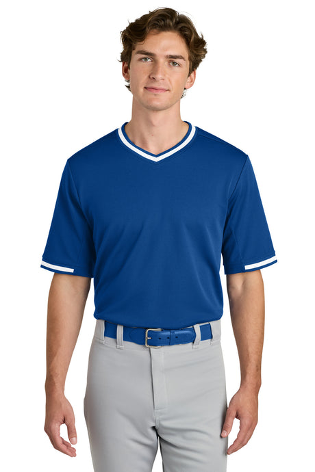 Sport-Tek Men's   Tough Mesh V-Neck Baseball Jersey ST221
