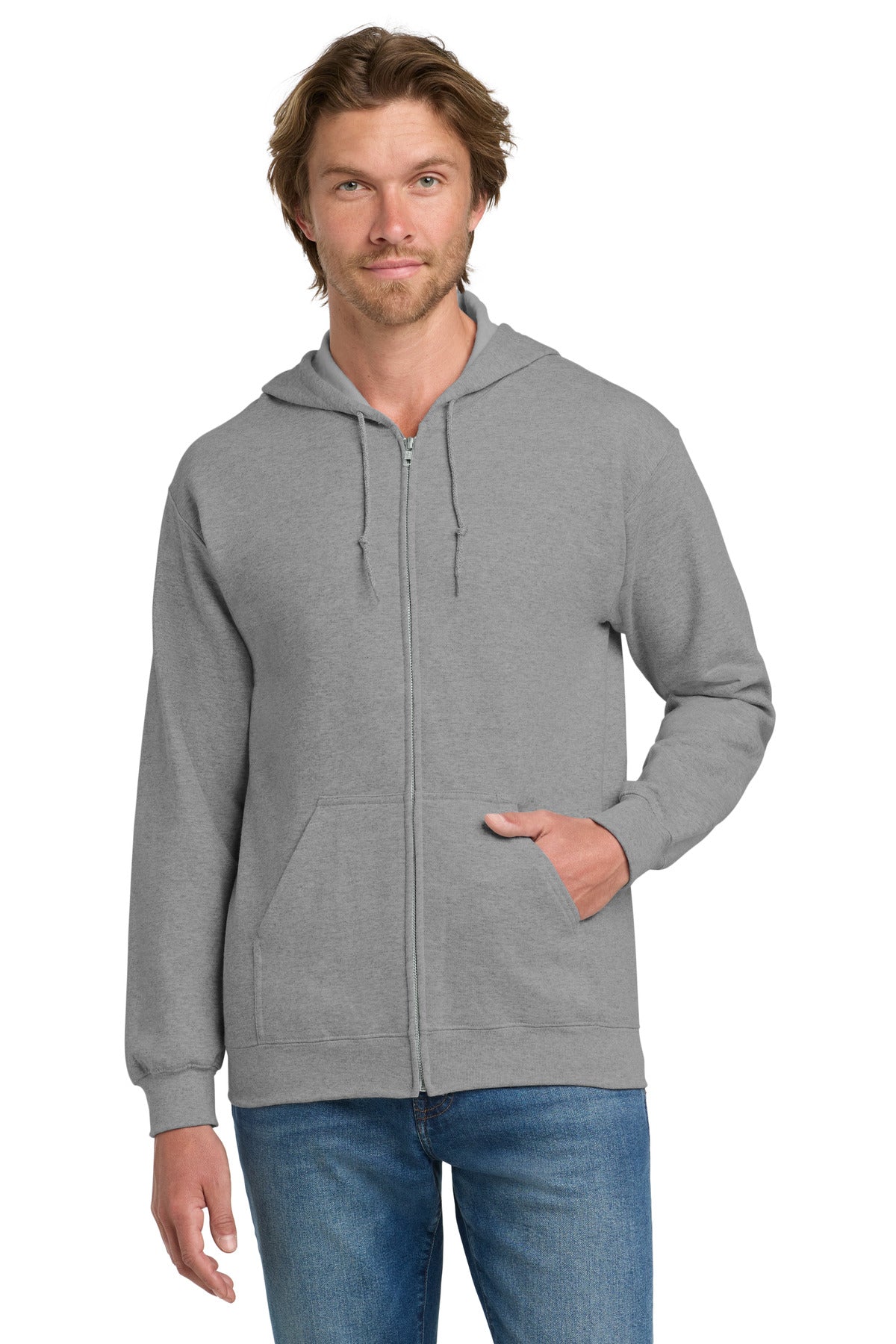 Gildan Men's   Heavy Blend Full-Zip Hooded Sweatshirt