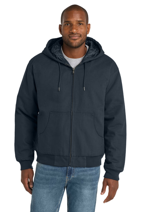 CornerStone Men's   Duck Cloth Hooded Work Jacket