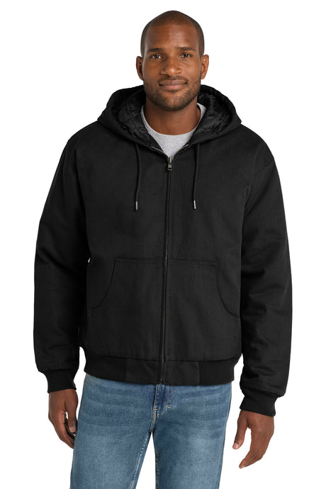 CornerStone Men's   Duck Cloth Hooded Work Jacket