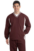 Sport-Tek Men's   Tall Tipped V-Neck Raglan Wind Shirt