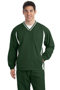 Sport-Tek Men's   Tall Tipped V-Neck Raglan Wind Shirt