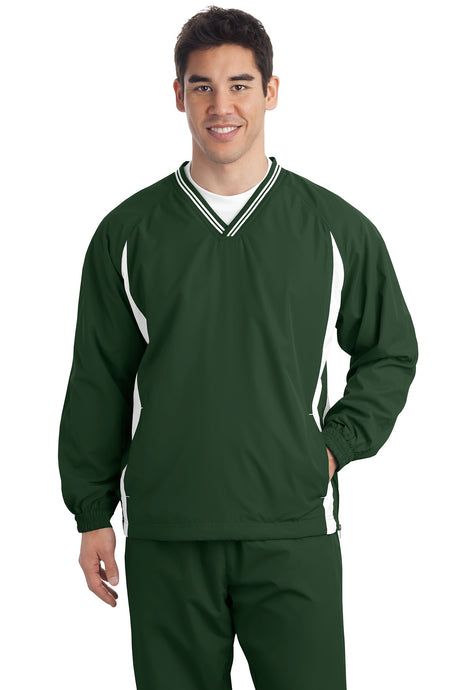 Sport-Tek Men's   Tall Tipped V-Neck Raglan Wind Shirt