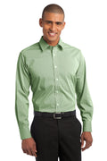 Port Authority Men's   Fine Stripe Stretch Poplin Shirt