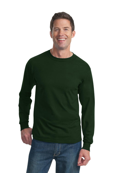 Fruit of the Loom Men's   HD Cotton   100% Cotton Long Sleeve T-Shirt