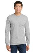 Gildan Men's   Ultra Cotton   100% US Cotton Long Sleeve T-Shirt with Pocket
