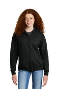 Gildan Youth Heavy Blend Full-Zip Hooded Sweatshirt