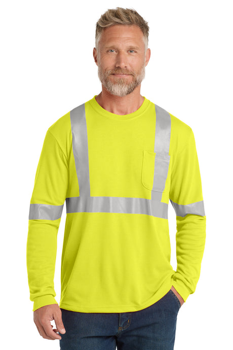 CornerStone Men's   ANSI 107 Class 2 Long Sleeve Safety T-Shirt