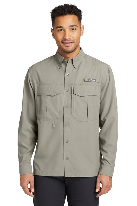 Eddie Bauer Men's   Long Sleeve Performance Fishing Shirt