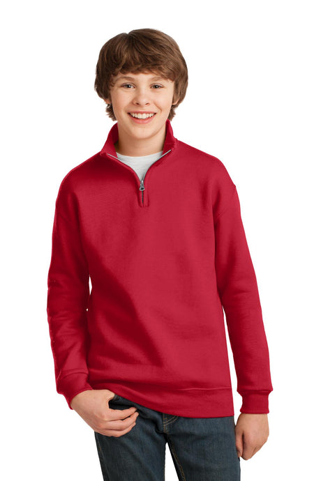 Jerzees Youth   NuBlend   1/4-Zip Cadet Collar Sweatshirt