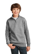 Jerzees Youth   NuBlend   1/4-Zip Cadet Collar Sweatshirt
