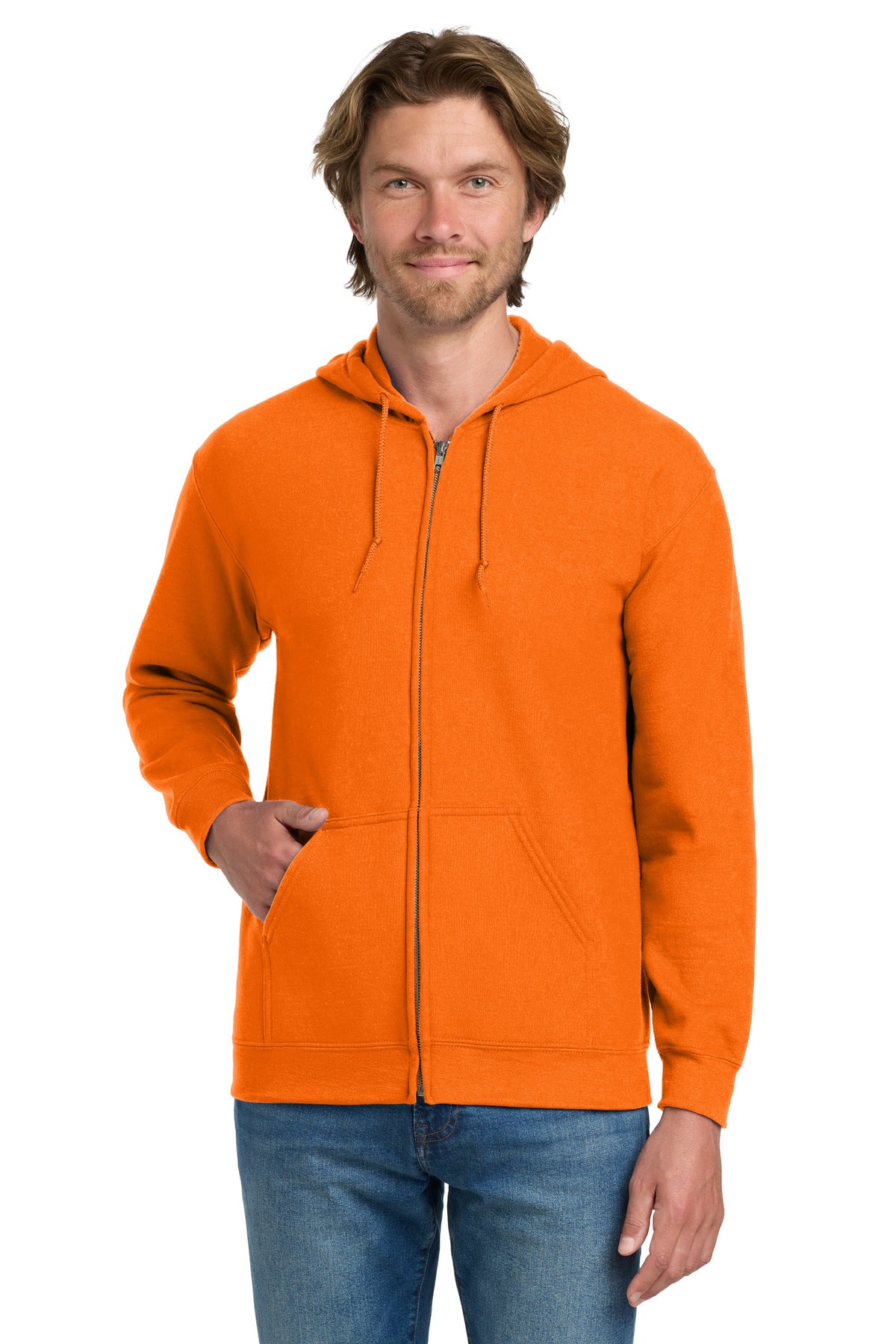 Gildan Men's   Heavy Blend Full-Zip Hooded Sweatshirt