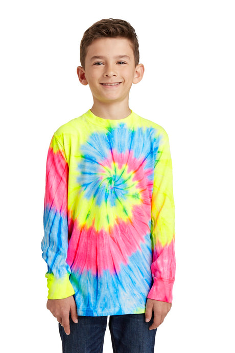 Port & Co Youth   Tie-Dye Long Sleeve Tee