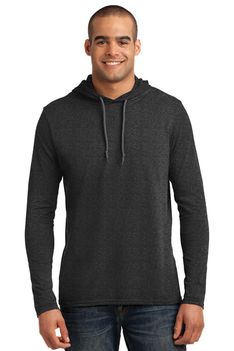 Gildan Men's   100% Ring Spun Cotton Long Sleeve Hooded T-Shirt