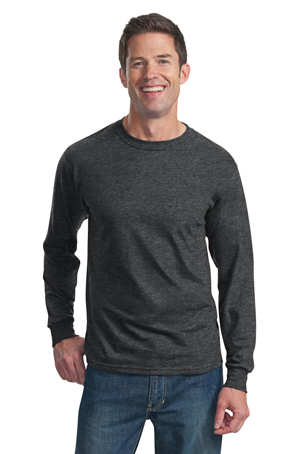 Fruit of the Loom Men's   HD Cotton   100% Cotton Long Sleeve T-Shirt