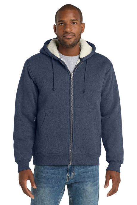 CornerStone Men's   Heavyweight Sherpa-Lined Hooded Fleece Jacket