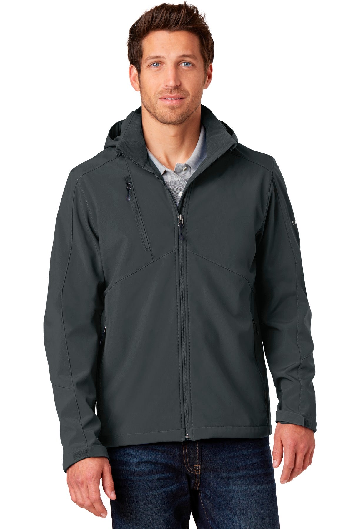 Eddie Bauer Men's   Hooded Soft Shell Parka
