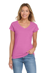 Gildan Women's Softstyle   Fit V-Neck T-Shirt