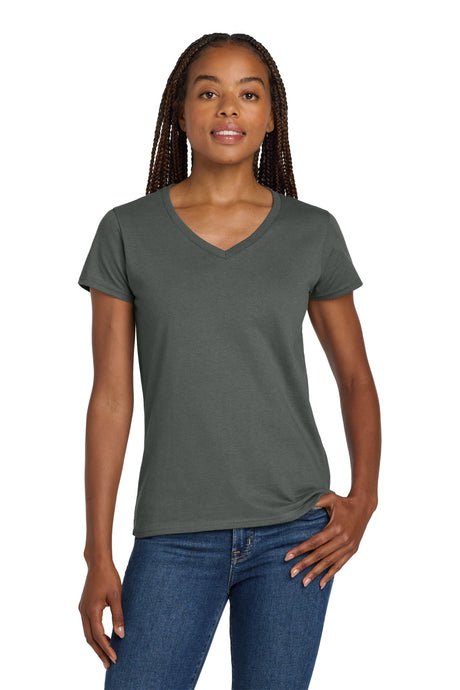Gildan Women's   Heavy Cotton   100% Cotton V-Neck T-Shirt