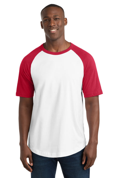 Sport-Tek Men's   Short Sleeve Colorblock Raglan Jersey