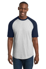 Sport-Tek Men's   Short Sleeve Colorblock Raglan Jersey