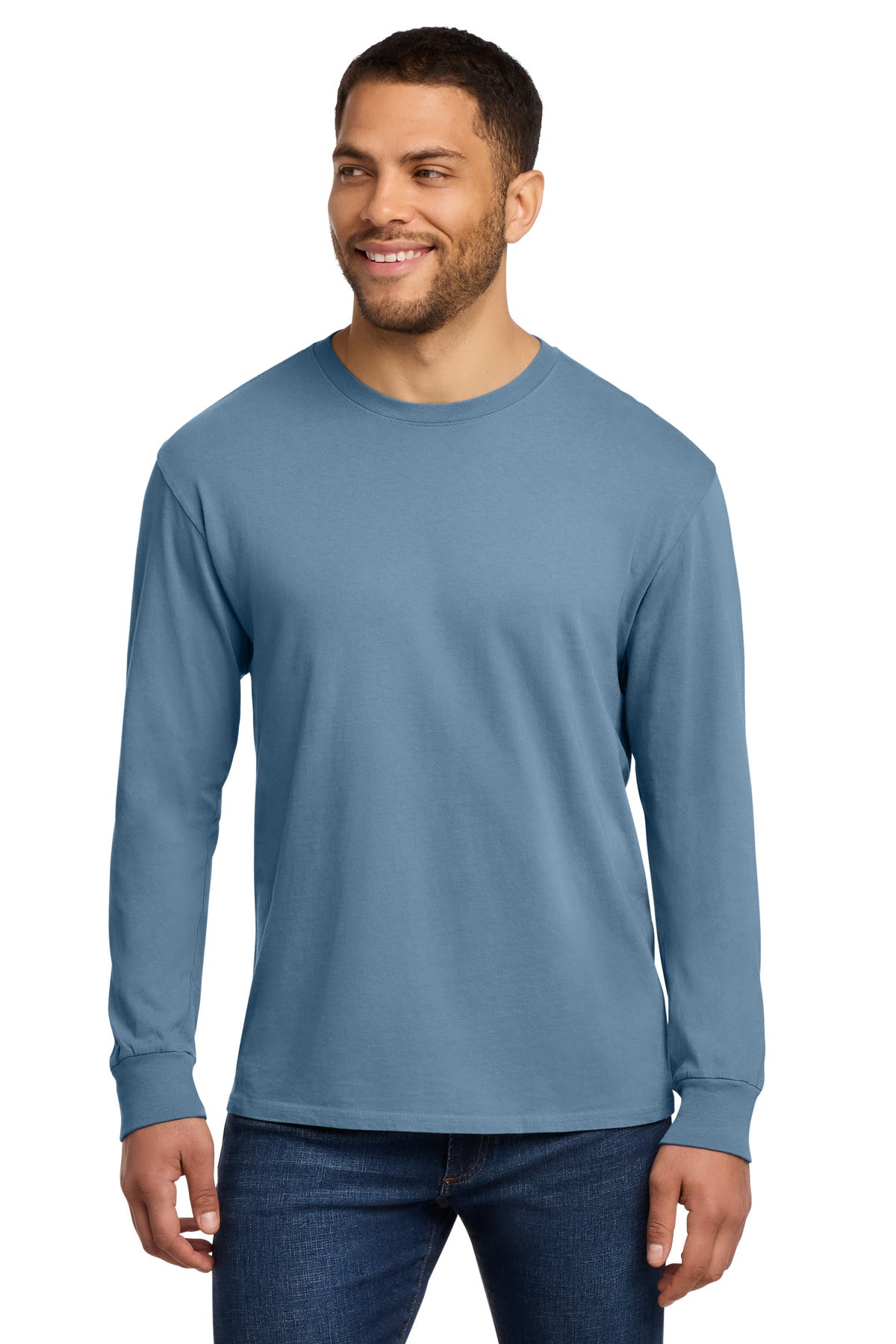Port & Co Men's   Beach Wash   Garment-Dyed Long Sleeve Tee PC099LS