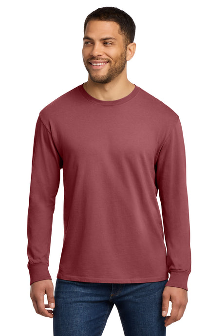 Port & Co Men's   Beach Wash   Garment-Dyed Long Sleeve Tee PC099LS
