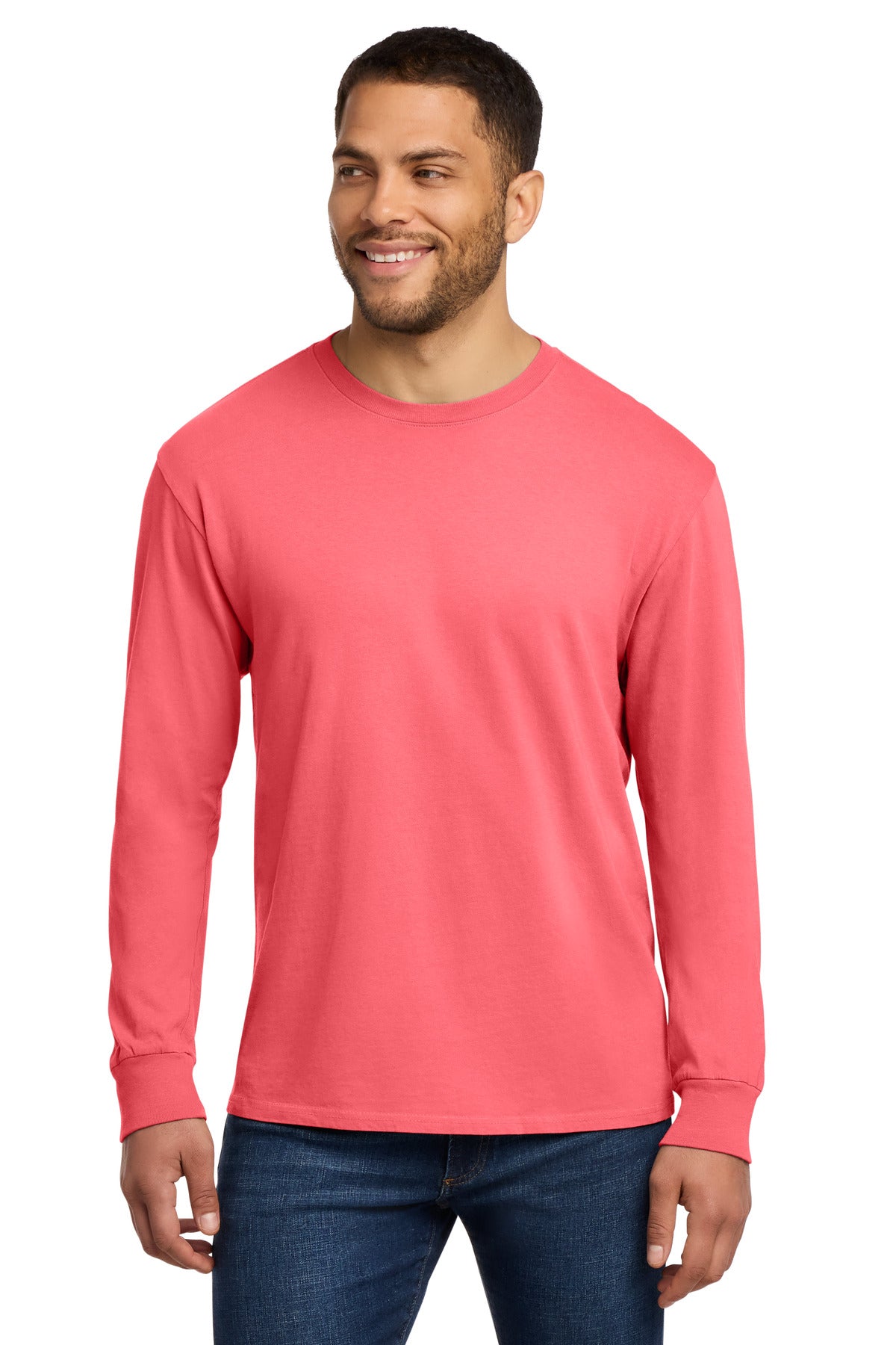 Port & Co Men's   Beach Wash   Garment-Dyed Long Sleeve Tee PC099LS