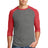 Alternative Apparel Men's Dugout 3/4-Sleeve Vintage Tee