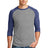 Alternative Apparel Men's Dugout 3/4-Sleeve Vintage Tee